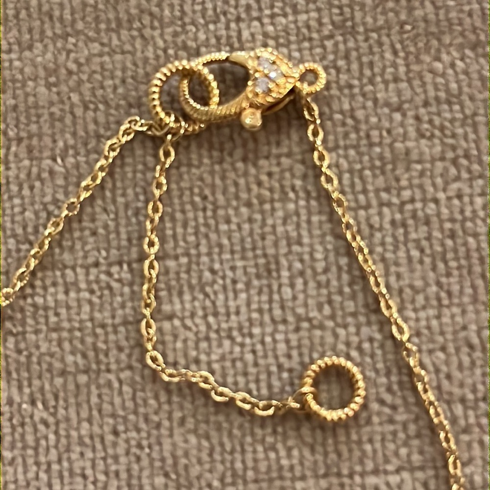 Judith Ripka Gold Clad Sterling Silver CZ Necklace 18” / 20” - Picture 8 of 13
